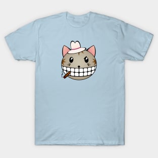 Gangster Cat - Grey Tabby T-Shirt